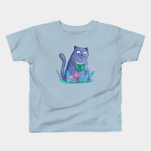 Plant Loving Cat Kids T-Shirt